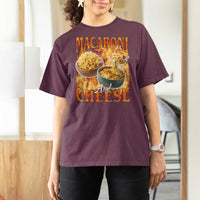 Macaroni And Cheese Meme T Shirt For Women Vintage 90s Style Funny Foodie Bootleg Graphic