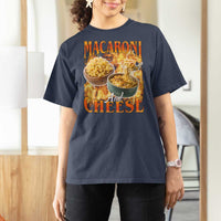 Macaroni And Cheese Meme T Shirt For Women Vintage 90s Style Funny Foodie Bootleg Graphic