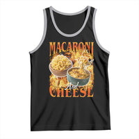 Macaroni And Cheese Meme Tank Top Vintage 90s Style Funny Foodie Bootleg Graphic