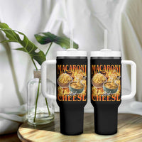 Macaroni And Cheese Meme Tumbler With Handle Vintage 90s Style Funny Foodie Bootleg Graphic