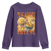 Macaroni And Cheese Meme Youth Sweatshirt Vintage 90s Style Funny Foodie Bootleg Graphic