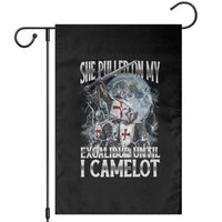 Funny Offensive Knight Meme Garden Flag She Pulled On My Excalibur Bootleg - Wonder Print Shop