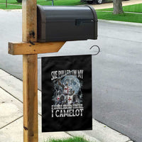 Funny Offensive Knight Meme Garden Flag She Pulled On My Excalibur Bootleg - Wonder Print Shop