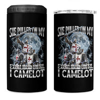 Funny Offensive Knight Meme 4 in 1 Can Cooler Tumbler She Pulled On My Excalibur Bootleg - Wonder Print Shop