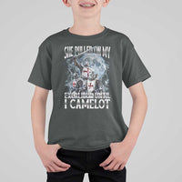 Funny Offensive Knight Meme T Shirt For Kid She Pulled On My Excalibur Bootleg - Wonder Print Shop