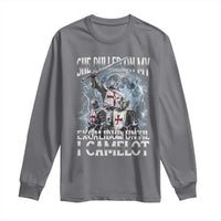 Funny Offensive Knight Meme Long Sleeve Shirt She Pulled On My Excalibur Bootleg - Wonder Print Shop