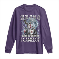 Funny Offensive Knight Meme Long Sleeve Shirt She Pulled On My Excalibur Bootleg - Wonder Print Shop