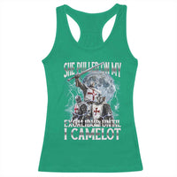 Funny Offensive Knight Meme Racerback Tank Top She Pulled On My Excalibur Bootleg - Wonder Print Shop