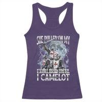 Funny Offensive Knight Meme Racerback Tank Top She Pulled On My Excalibur Bootleg - Wonder Print Shop