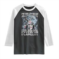 Funny Offensive Knight Meme Raglan Shirt She Pulled On My Excalibur Bootleg - Wonder Print Shop