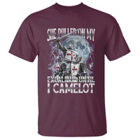 Funny Offensive Knight Meme T Shirt She Pulled On My Excalibur Bootleg - Wonder Print Shop