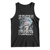 Funny Offensive Knight Meme Tank Top She Pulled On My Excalibur Bootleg - Wonder Print Shop
