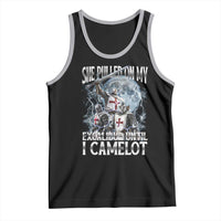 Funny Offensive Knight Meme Tank Top She Pulled On My Excalibur Bootleg - Wonder Print Shop