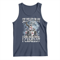 Funny Offensive Knight Meme Tank Top She Pulled On My Excalibur Bootleg - Wonder Print Shop