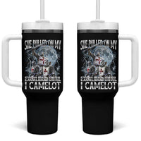 Funny Offensive Knight Meme Tumbler With Handle She Pulled On My Excalibur Bootleg - Wonder Print Shop