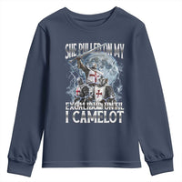 Funny Offensive Knight Meme Youth Sweatshirt She Pulled On My Excalibur Bootleg - Wonder Print Shop