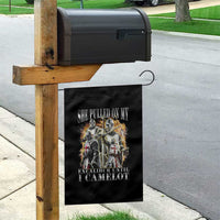 Funny Knight Meme Garden Flag She Pulled On My Excalibur Offensive Medieval Warrior Bootleg - Wonder Print Shop