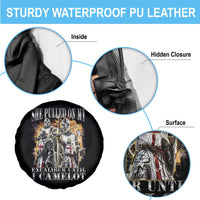Funny Knight Meme Spare Tire Cover She Pulled On My Excalibur Offensive Medieval Warrior Bootleg - Wonder Print Shop