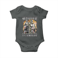 Funny Knight Meme Baby Onesie She Pulled On My Excalibur Offensive Medieval Warrior Bootleg - Wonder Print Shop