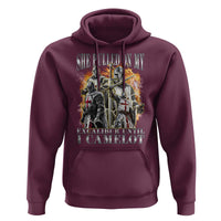 Funny Knight Meme Hoodie She Pulled On My Excalibur Offensive Medieval Warrior Bootleg - Wonder Print Shop