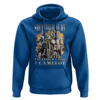 Funny Knight Meme Hoodie She Pulled On My Excalibur Offensive Medieval Warrior Bootleg - Wonder Print Shop