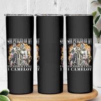 Funny Knight Meme Skinny Tumbler She Pulled On My Excalibur Offensive Medieval Warrior Bootleg - Wonder Print Shop