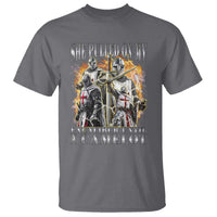 Funny Knight Meme T Shirt She Pulled On My Excalibur Offensive Medieval Warrior Bootleg - Wonder Print Shop