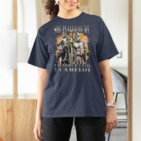 Funny Knight Meme T Shirt For Women She Pulled On My Excalibur Offensive Medieval Warrior Bootleg - Wonder Print Shop