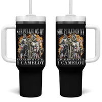 Funny Knight Meme Tumbler With Handle She Pulled On My Excalibur Offensive Medieval Warrior Bootleg - Wonder Print Shop
