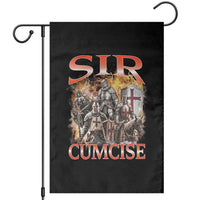 Knight Meme Garden Flag Sir Cumcise Funny Bootleg Graphic - Wonder Print Shop