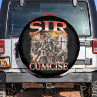 Knight Meme Spare Tire Cover Sir Cumcise Funny Bootleg Graphic - Wonder Print Shop
