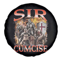 Knight Meme Spare Tire Cover Sir Cumcise Funny Bootleg Graphic - Wonder Print Shop