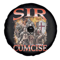 Knight Meme Spare Tire Cover Sir Cumcise Funny Bootleg Graphic - Wonder Print Shop
