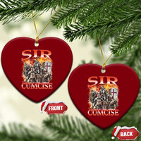Knight Meme Ceramic Ornament Sir Cumcise Funny Bootleg Graphic - Wonder Print Shop