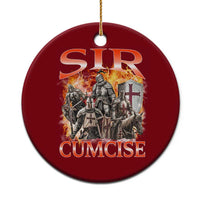 Knight Meme Ceramic Ornament Sir Cumcise Funny Bootleg Graphic - Wonder Print Shop