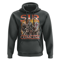 Knight Meme Hoodie Sir Cumcise Funny Bootleg Graphic - Wonder Print Shop