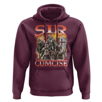 Knight Meme Hoodie Sir Cumcise Funny Bootleg Graphic - Wonder Print Shop