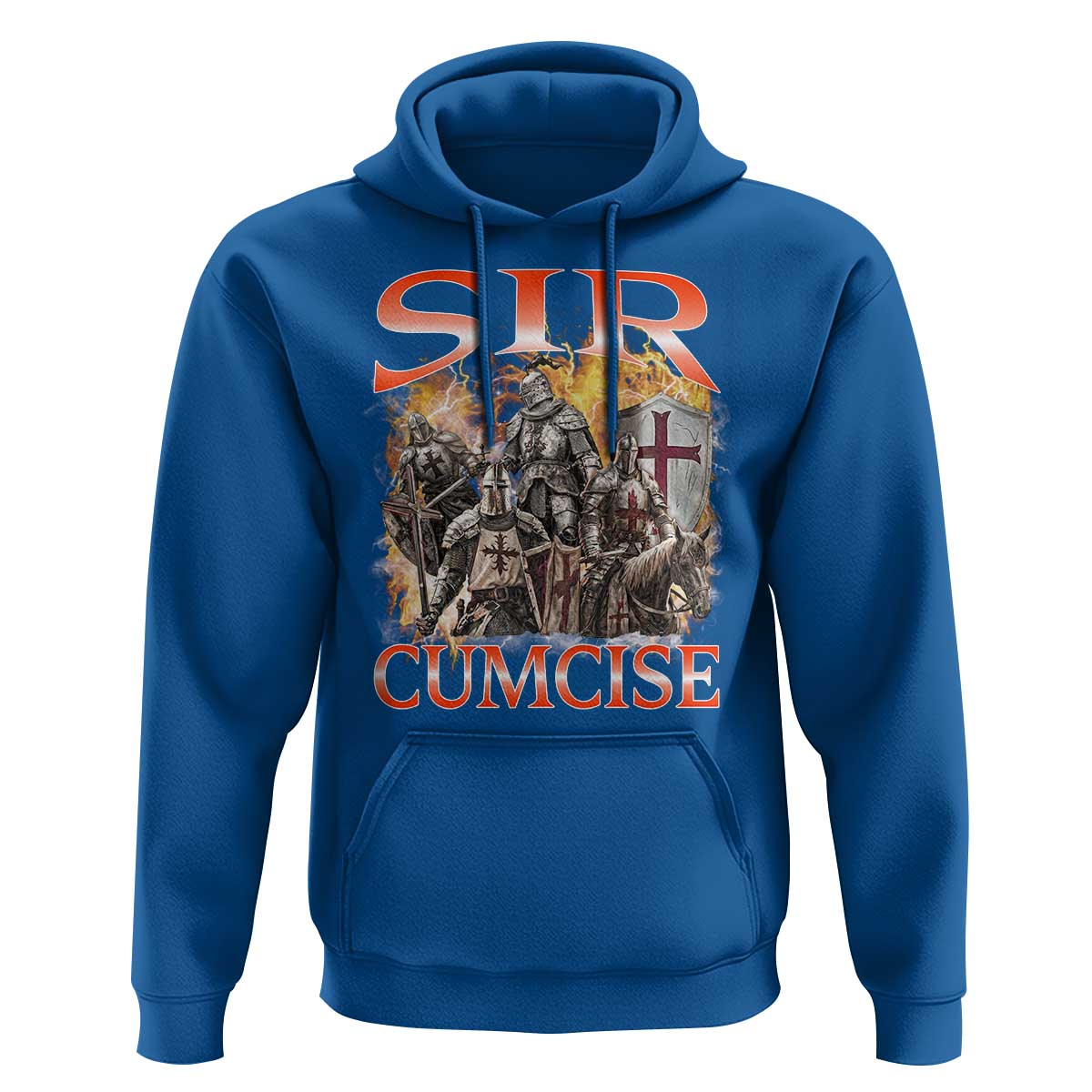 Knight Meme Hoodie Sir Cumcise Funny Bootleg Graphic - Wonder Print Shop