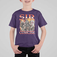 Knight Meme T Shirt For Kid Sir Cumcise Funny Bootleg Graphic - Wonder Print Shop