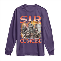 Knight Meme Long Sleeve Shirt Sir Cumcise Funny Bootleg Graphic - Wonder Print Shop