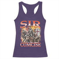 Knight Meme Racerback Tank Top Sir Cumcise Funny Bootleg Graphic - Wonder Print Shop