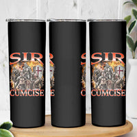 Knight Meme Skinny Tumbler Sir Cumcise Funny Bootleg Graphic - Wonder Print Shop