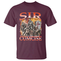 Knight Meme T Shirt Sir Cumcise Funny Bootleg Graphic - Wonder Print Shop