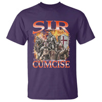 Knight Meme T Shirt Sir Cumcise Funny Bootleg Graphic - Wonder Print Shop