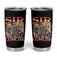 Knight Meme Tumbler Cup Sir Cumcise Funny Bootleg Graphic - Wonder Print Shop