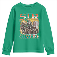 Knight Meme Youth Sweatshirt Sir Cumcise Funny Bootleg Graphic - Wonder Print Shop