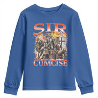 Knight Meme Youth Sweatshirt Sir Cumcise Funny Bootleg Graphic - Wonder Print Shop