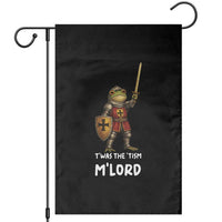 Knight Frog Garden Flag Funny T'was The Tism M'Lord Vintage Autism Medieval