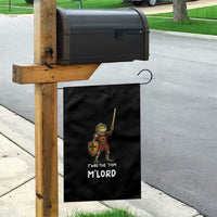 Knight Frog Garden Flag Funny T'was The Tism M'Lord Vintage Autism Medieval