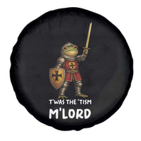 Knight Frog Spare Tire Cover Funny T'was The Tism M'Lord Vintage Autism Medieval